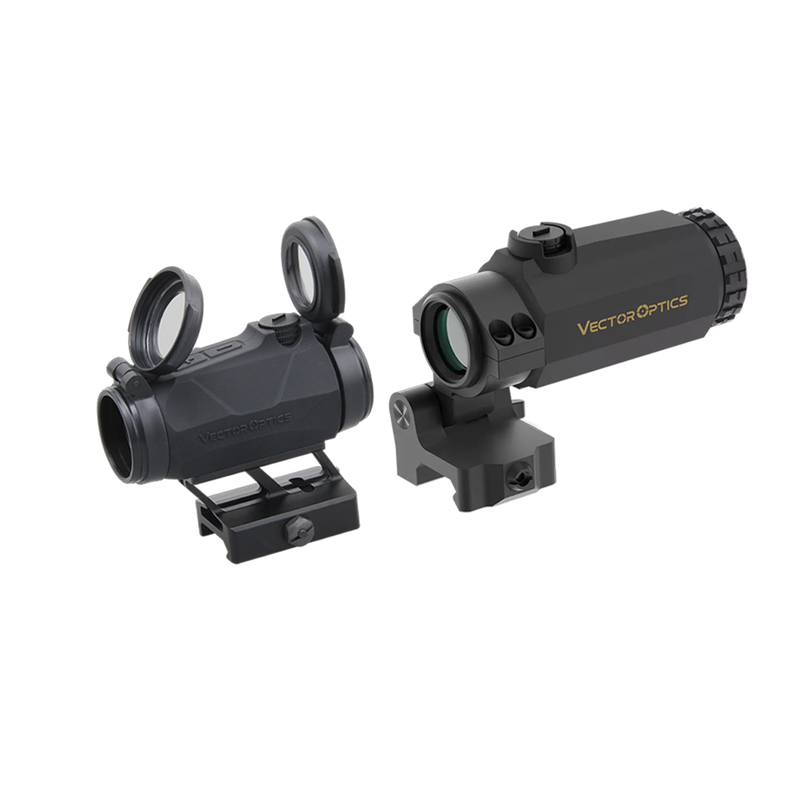 Load image into Gallery viewer, Red Dot Magnifier Combo | Maverick-IV 1X20 Mini &amp; Maverick-III 3X22 Magnifier MIL
