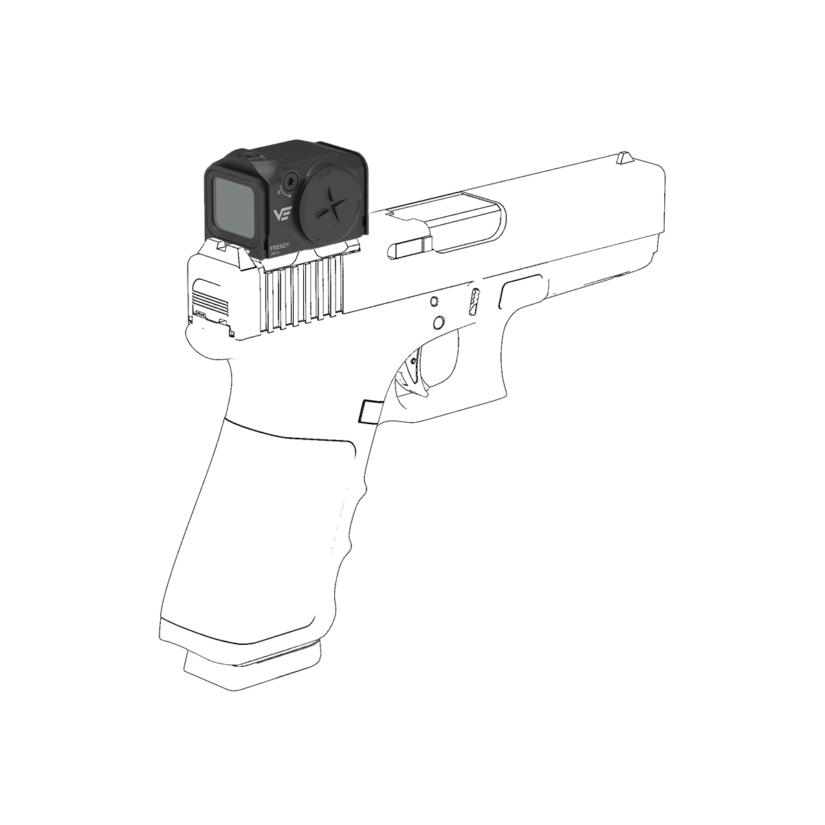 Pre-Order!! 3 MOA Green Dot | Frenzy FA 1x18x22 GMR Enclosed Red Dot Sight (SCRD-GM75)