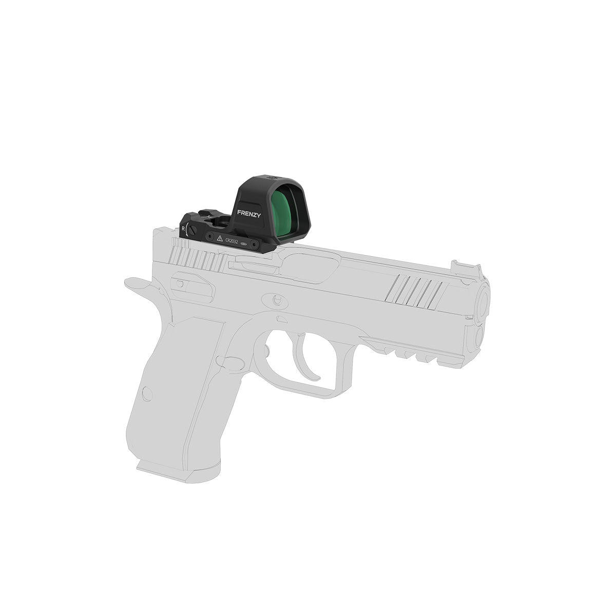 Large Window | Frenzy F3 1x26x32 6MOA Green Dot (SCRD-GM79) | for Glock® 17/19