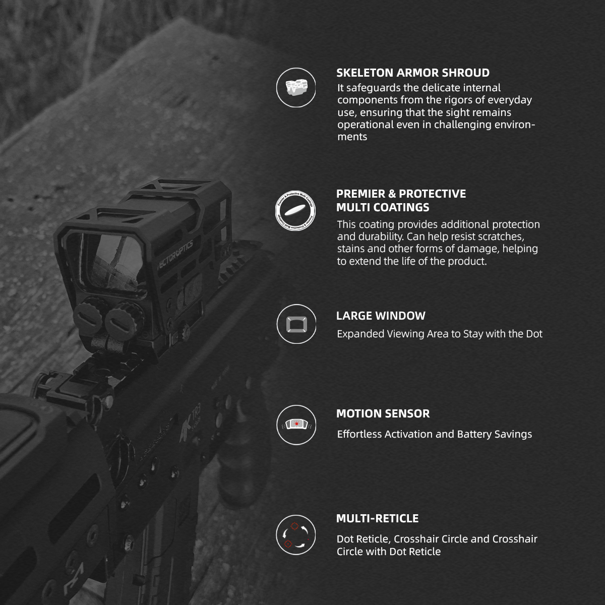 Multi Reticle | Frenzy Plus 1x31x26 MRT 3MOA Red Dot Sight (SCRD-M67) | for PCC
