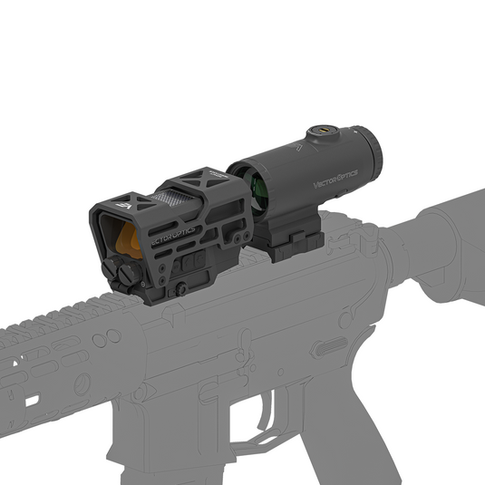 Frenzy Plus 1x31x26 SOL Solar Power Red Dot + Paragon 5x30 Magnifier