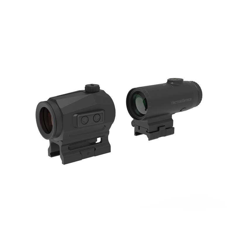 Load image into Gallery viewer, Multi Reticle | Scrapper 1x25 Red Dot Solar Power for .308 &amp;.30-06 Rifles &amp; 3x/5x Magnifier
