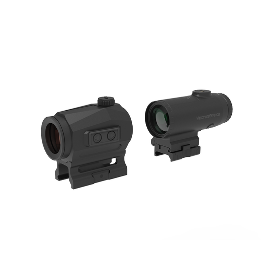 Multi Reticle | Scrapper 1x25 Red Dot Solar Power for .308 &.30-06 Rifles & 3x/5x Magnifier