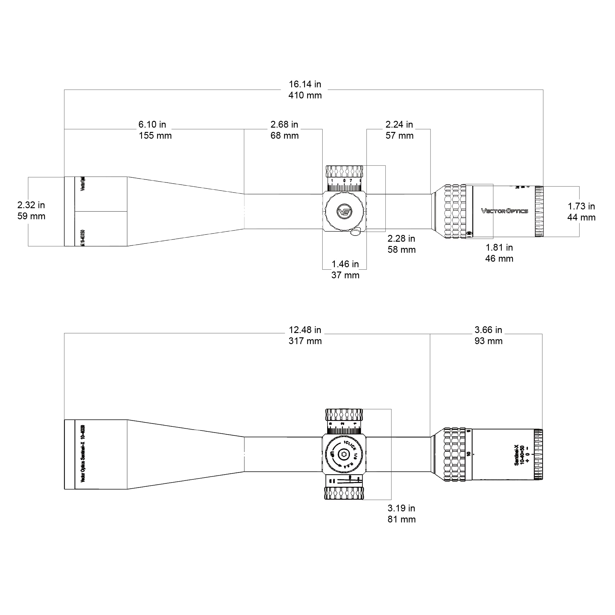 Sentinel-X 10-40x50 - Vector Optics Online Store