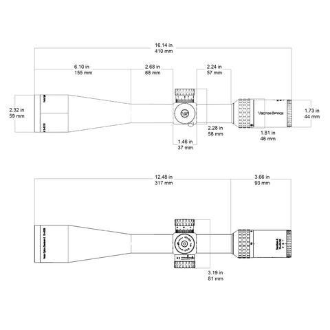 Sentinel-X 10-40x50 SFP | Benchrest Shooting Rifle Scope