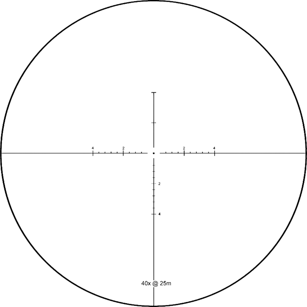 Sentinel-X Pro10-40x50 Center Dot Riflescope - Vector Optics Online Store
