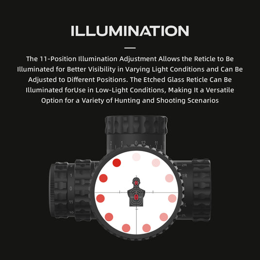 Scope reticle with illumination feature