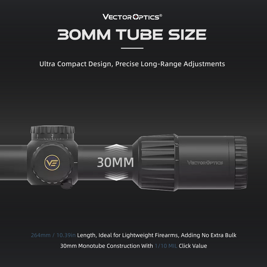 TAURON 1-6x24 SFP LPVO 30MM TUBE SIZE