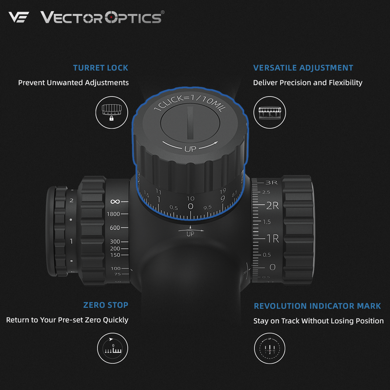 Load image into Gallery viewer, Tauron 4-16x44 HD TURRET FUNCTION
