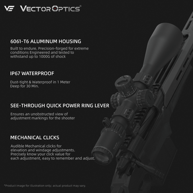 Load image into Gallery viewer, Vector Optics rifle scope Tauron 5-50x60 with feature
