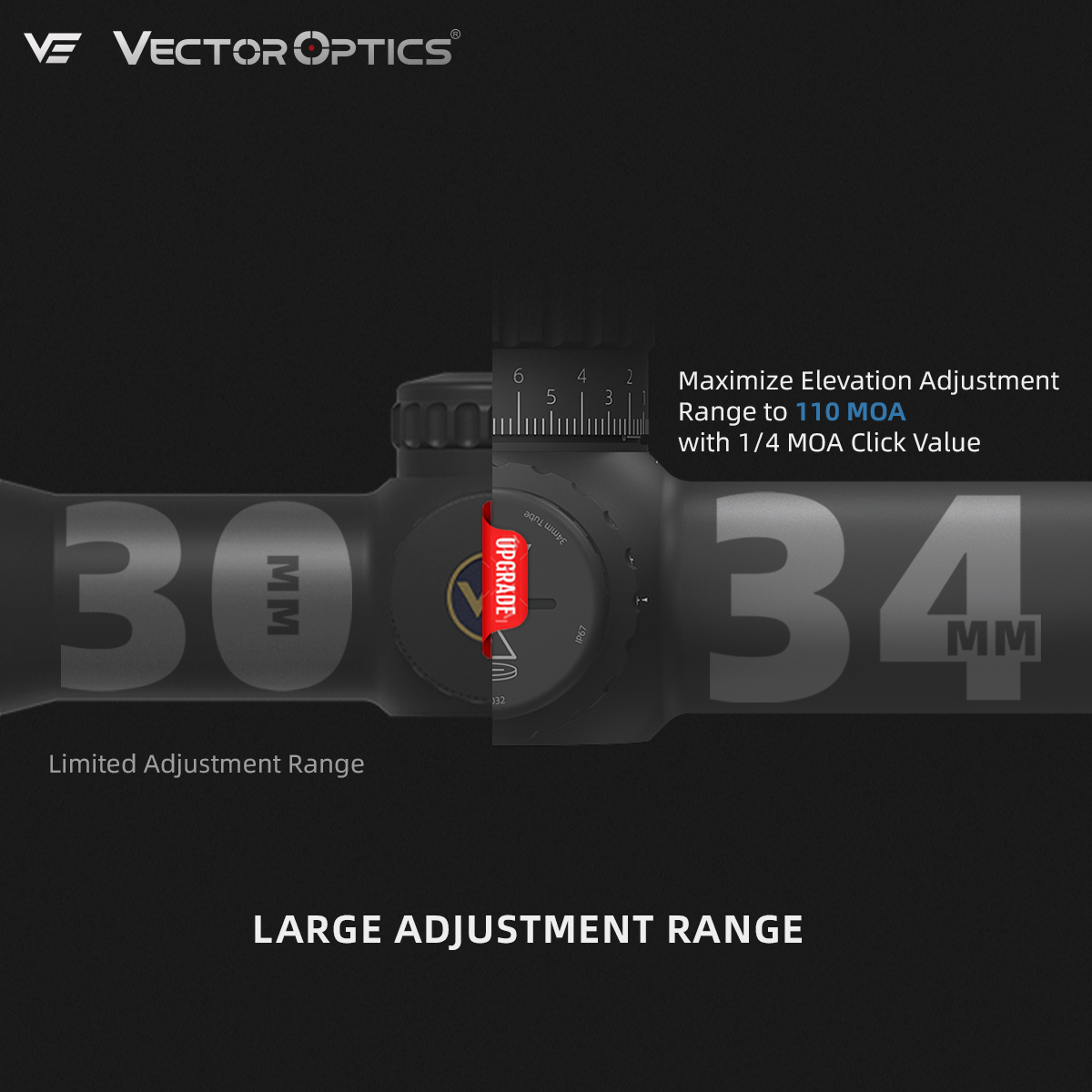 Tauron 6-24x50 HD MOA FFP SCFF-82 LARGE ADJUSTMENT RANGE