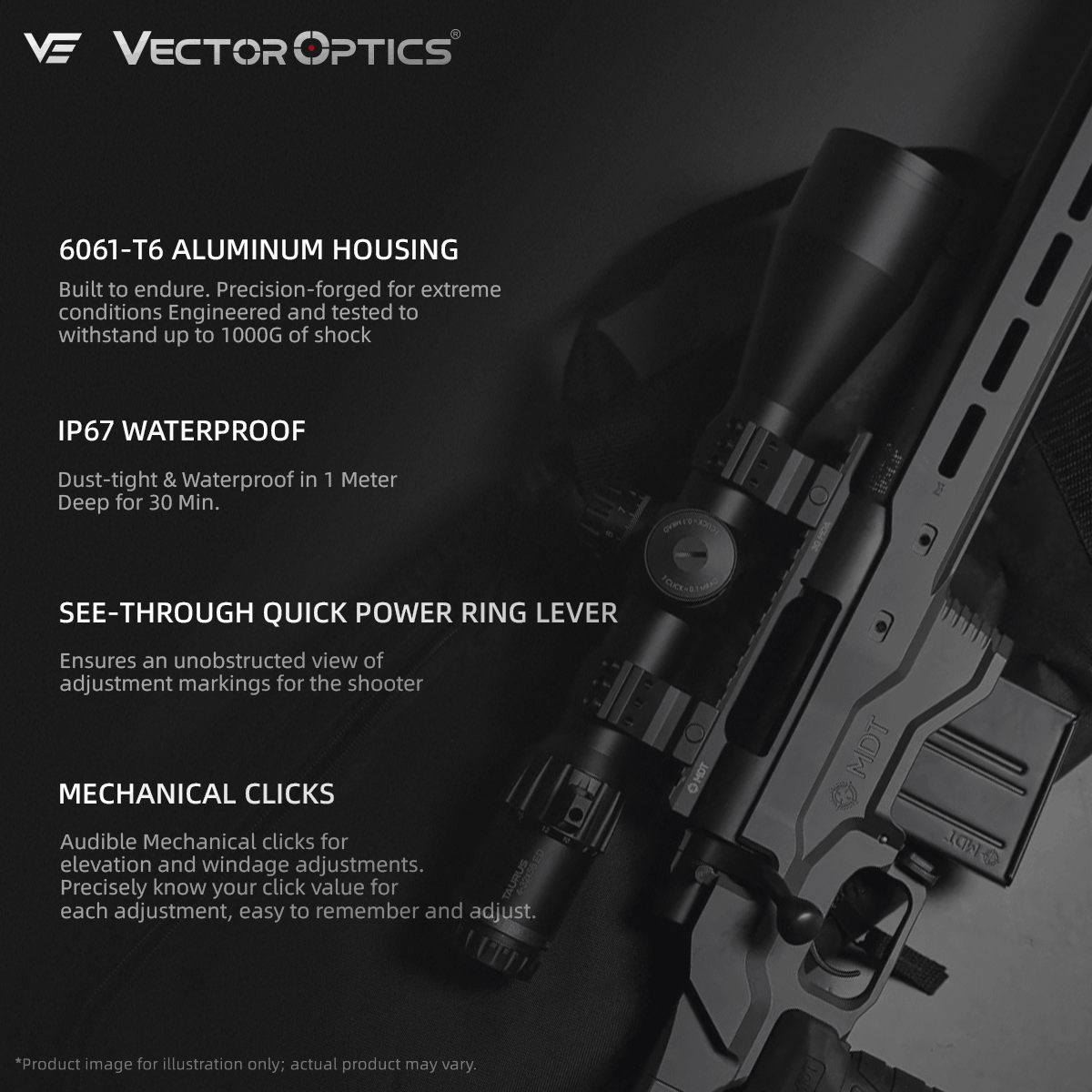 Long-Range Shooting | Tauron GenII 4-32x56 ED SFP HPVO Rifle Scope (SCOL-56)