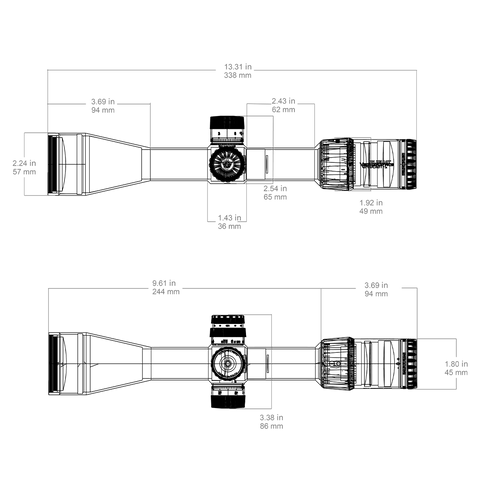 Tauron GenII 2-16x50 HD SFP Riflescope