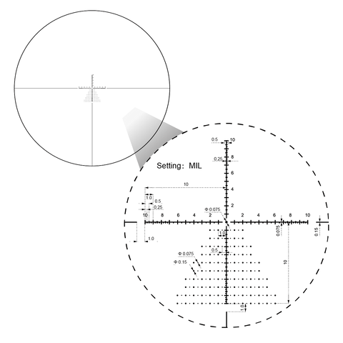 Tauron 6-24x50 HD MIL Rifle Scope (SCFF-46)