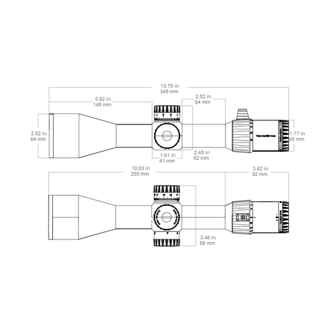 Tauron GenII 3-24x56 ED FFP Rifle Scope