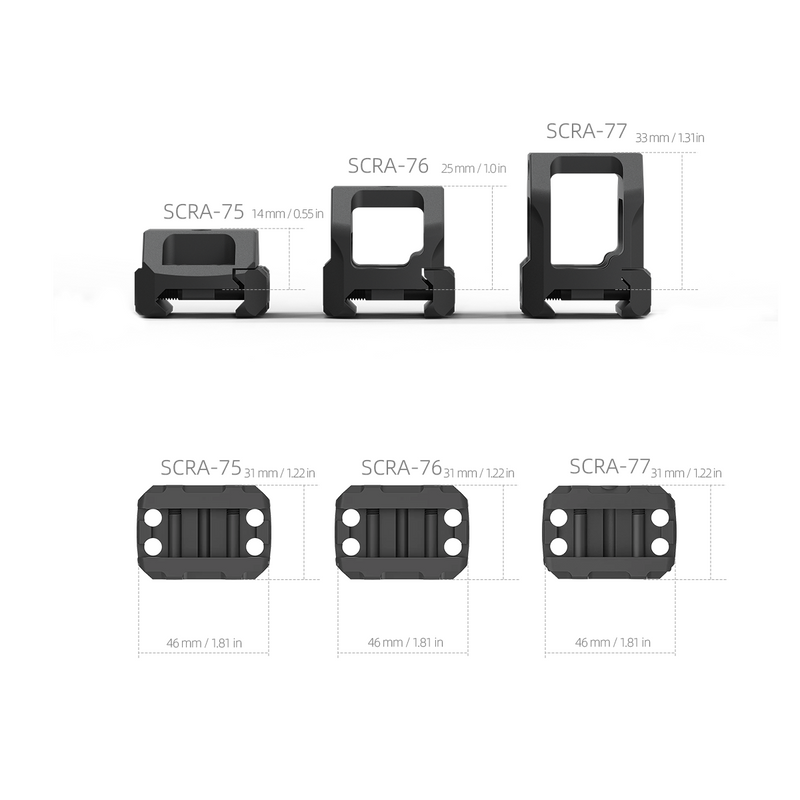 Load image into Gallery viewer, VAS™  Picatinny Riser Mount height
