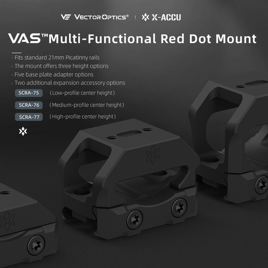 VAS™ Red Dot Sight Picatinny Riser Mount Features