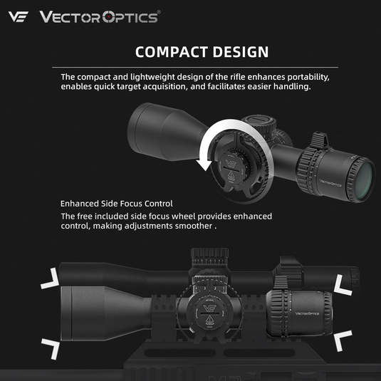 Small Game Hunting | Veyron 4-16x44 HD CTR FFP FT/HFT MPVO Rifle Small Game Hunting | Veyron 4-16x44 HD CTR FFP FT/HFT MPVO Rifle
