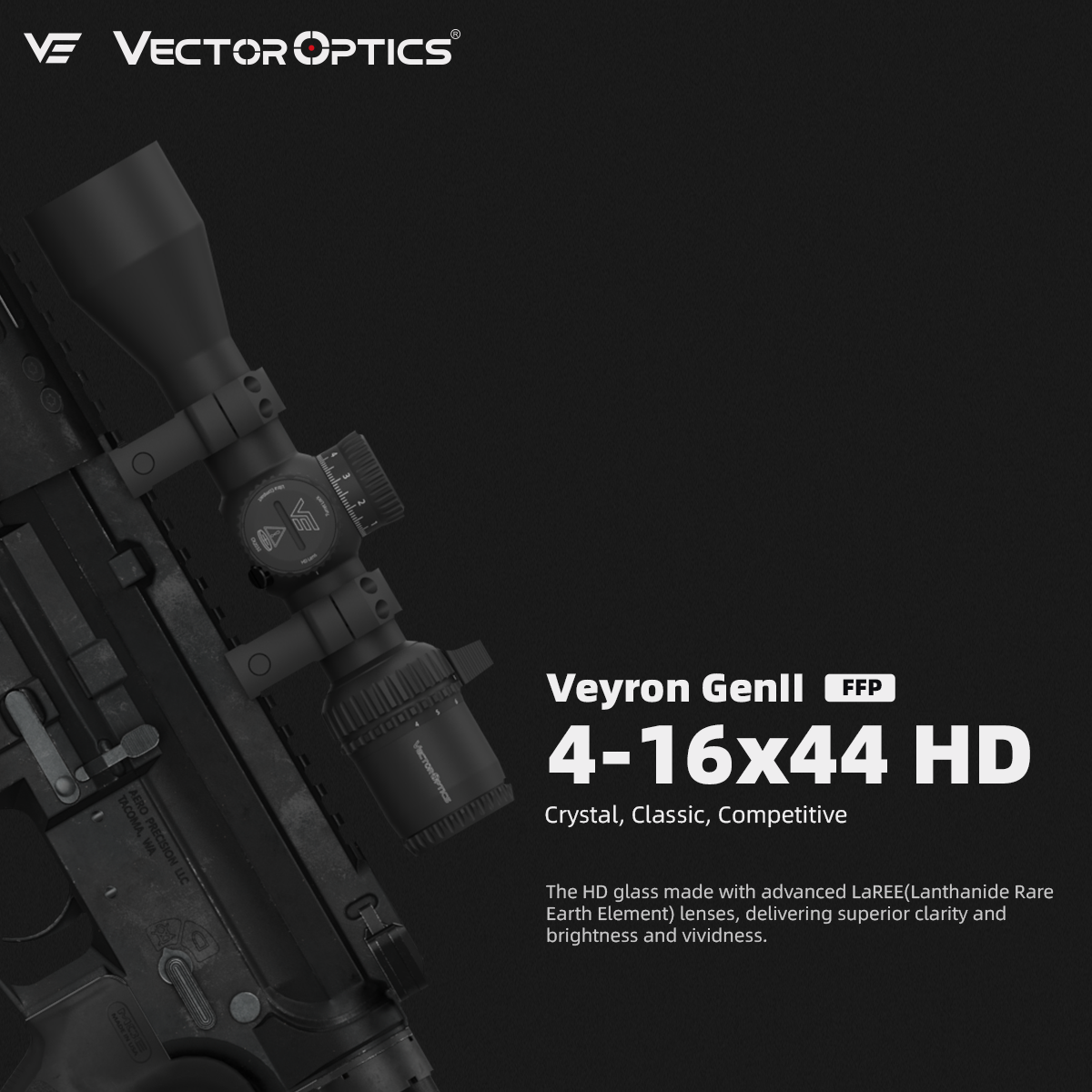 Small Game Hunting | Veyron GenII 4-16x44 HD DCR FFP MPVO FT/HFT Rifle Scope (SCFF-78)