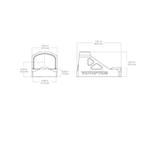 VictOptics V3 1x16x20 Red Dot Sight