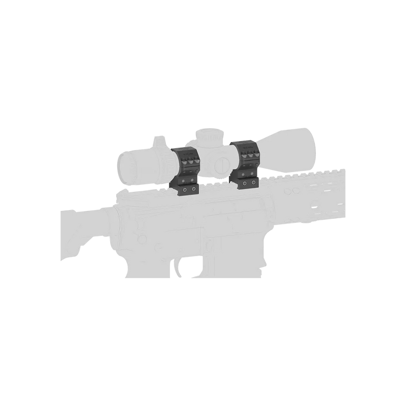 Load image into Gallery viewer, X-ACCU 30mm Adjustable Elevation Picatinny Scope Rings (XASR-3041)
