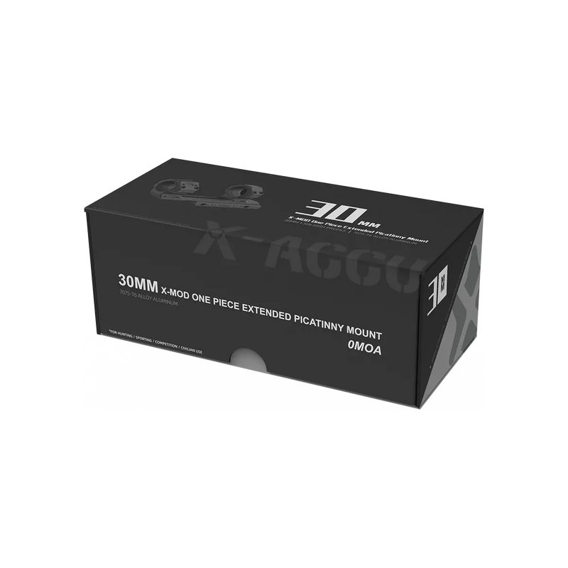 Load image into Gallery viewer, 30mm X-MOD 1.5'' One Piece Extended Picatinny Mount (XASR-3076)
