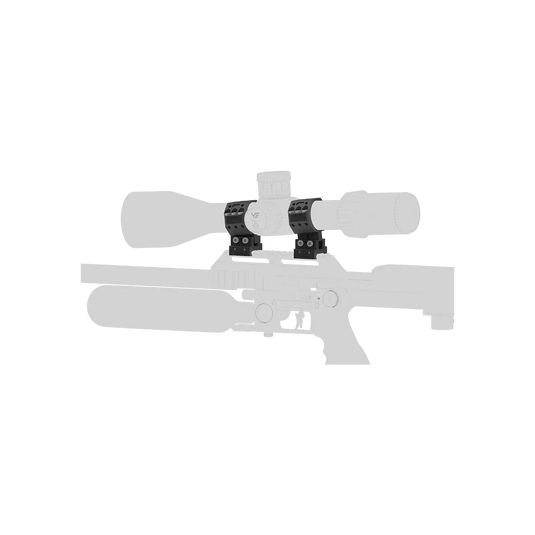 X-ACCU 34mm Adjustable Elevation Weaver Scope Rings (XASR-3451)