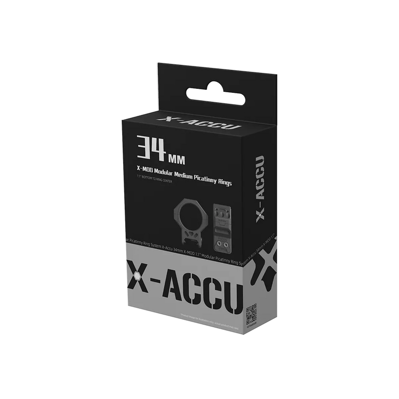 Load image into Gallery viewer, 34mm X-MOD 0.95''/1.1''/1.25'' Modular Picatinny Ring System (XASR-3471/XASR-3472/XASR-3473)

