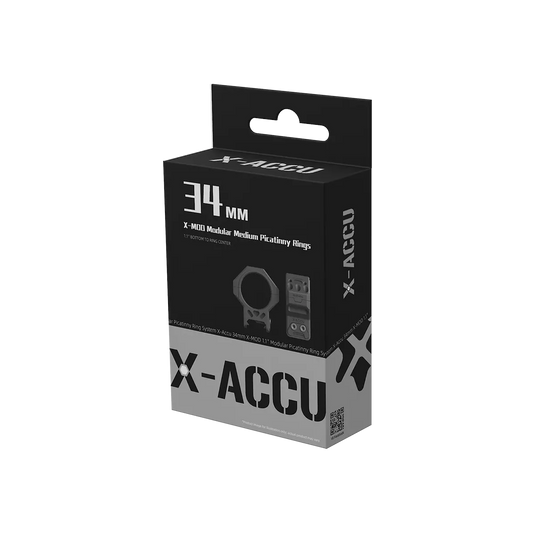 34mm X-MOD 0.95''/1.1''/1.25'' Modular Picatinny Ring System (XASR-3471/XASR-3472/XASR-3473)