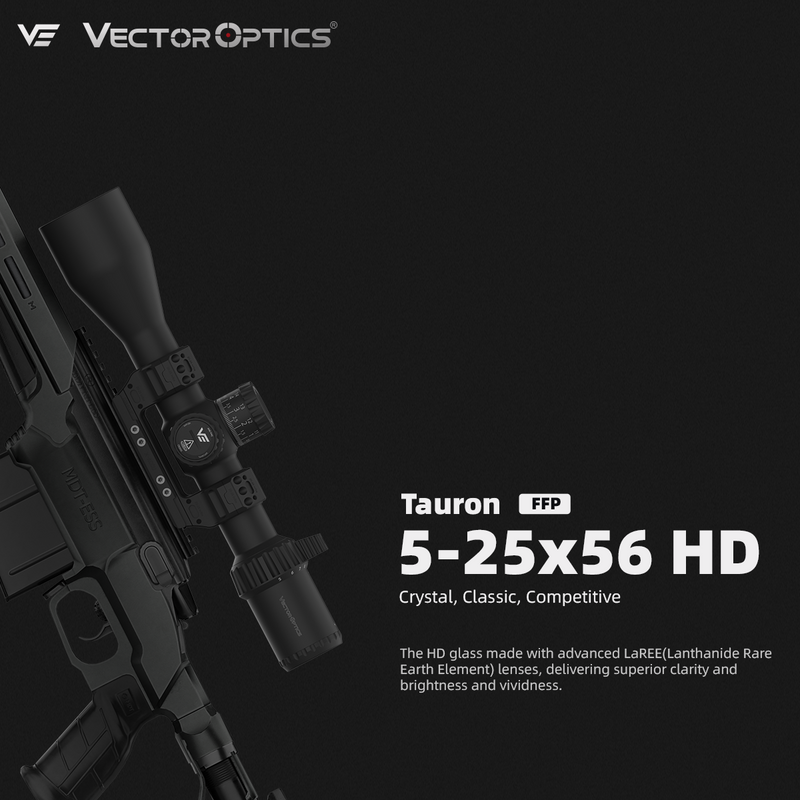 Load image into Gallery viewer, Tauron 5-25x56 HD MIL FFP Rifle Scope PRS | Christmas Tree Reticle (SCFF-71)

