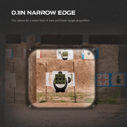narrow frame red dot