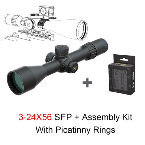 Tauron 3-24x56 ED SFP Rifle Scope (SCOL-55)