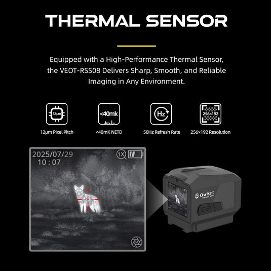 Fit for GLOCK MOS | Owlset HEIM ES X-Nano XPD Mini Thermal Sight Wi-Fi (VEOT-RSS08)