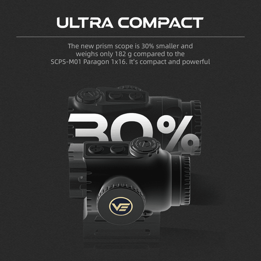 Red & Green Reticle | Paragon 1x18 Mini Green Reticle Prism Scope (SCPS-M10) |  Small Game Hunting & CQB