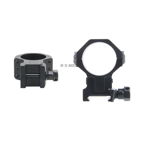 X-ACCU 30mm Adjustable Elevation Picatinny Rings