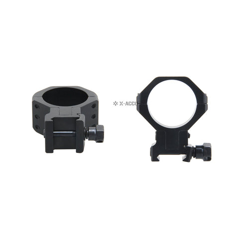 X-ACCU 34mm Adjustable Elevation Picatinny Rings