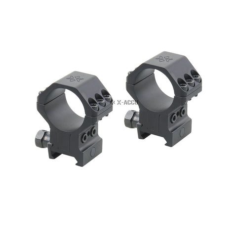 X-ACCU 30mm Adjustable Elevation Picatinny Rings