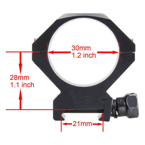 34mm X-ACCU Scope Ring Low