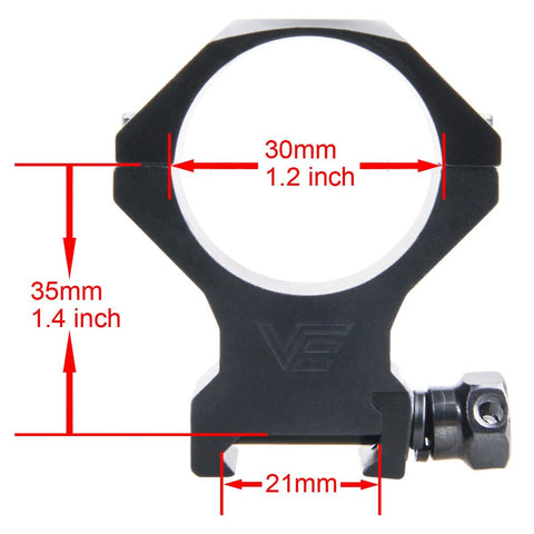 34mm X-ACCU Scope Ring Medium