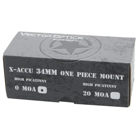 X-Accu 34mm High Profile One Piece Mount