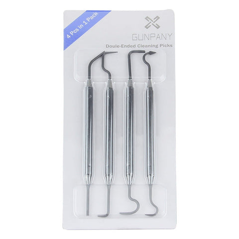 Gunpany 4 Polymer Double Side Cleaning Picks