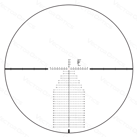 34mm Continental x6 4-24x56 MBR FFP Riflescope Ranging