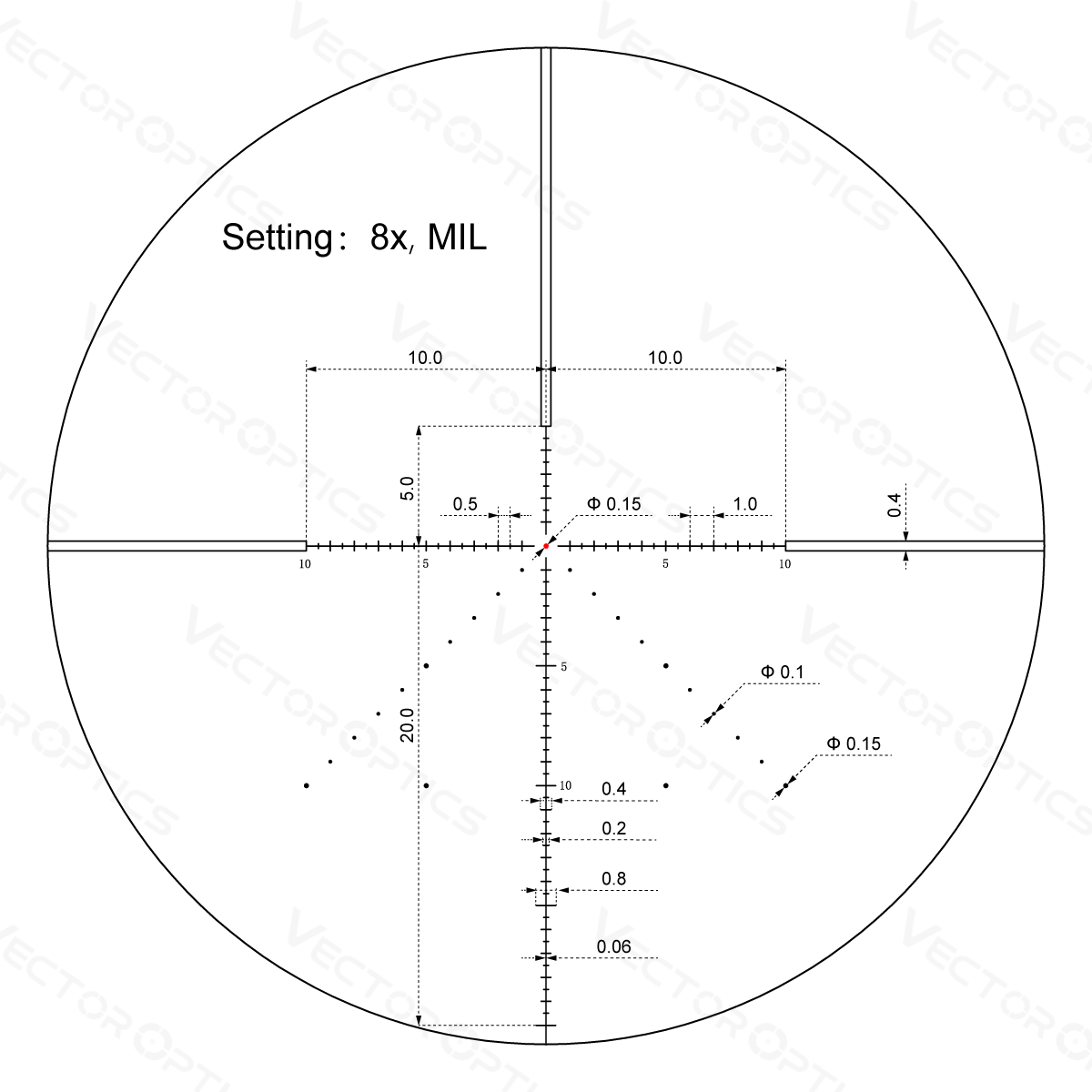 Veyron 2-8x32IR Compact SFP Scope - Vector Optics Online Store