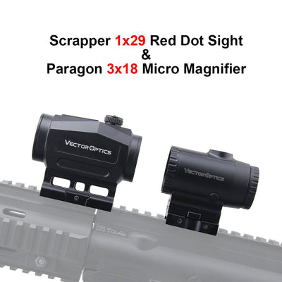 Scrapper Red Dot Sight With 3/5X Paragon Magnifier - Vector Optics Online Store