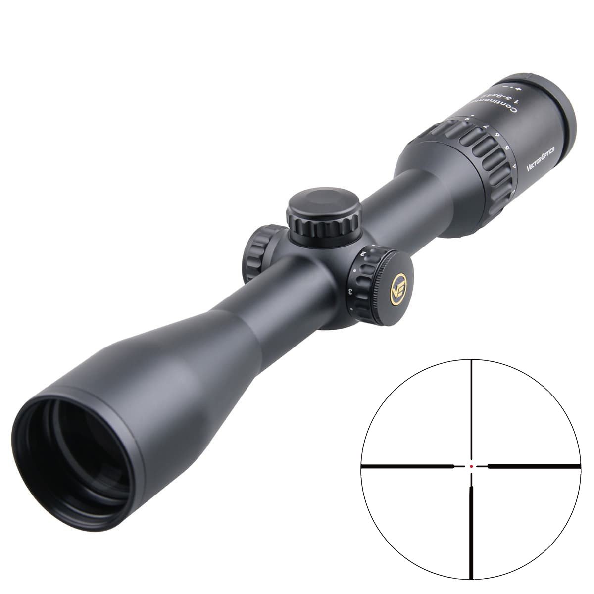 Varmint Hunting Scope | Continental 1.5-9x42 SFP G4 MPVO Rifle Scope (SCOM-23)