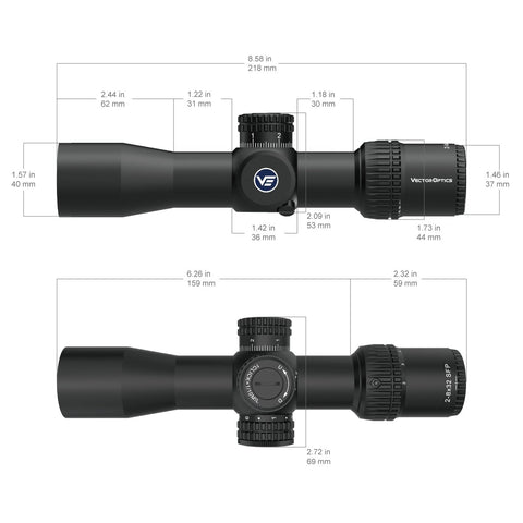 Veyron 2-8x32IR Mini SFP Scope