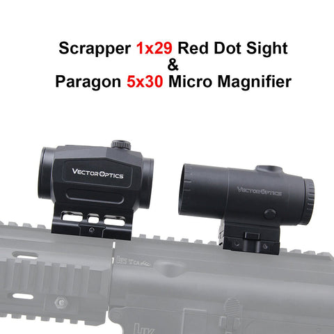 Scrapper Red Dot Sight With 3/5X Paragon Magnifier