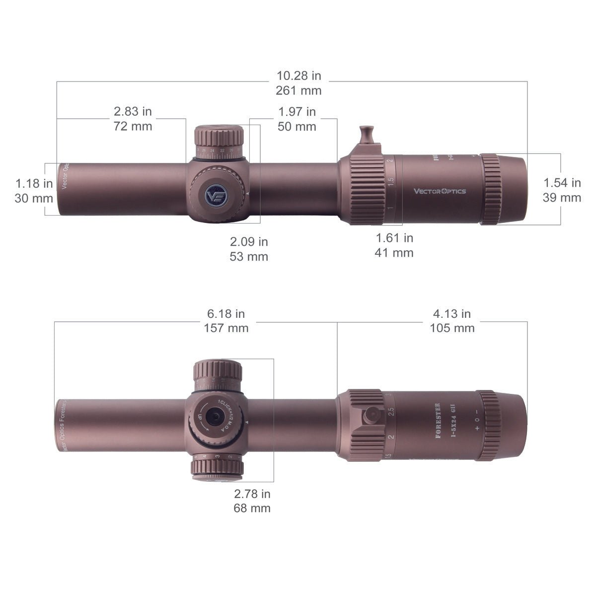 Forester 1-5x24SFP GenII FDE - Vector Optics - Vector Optics US 