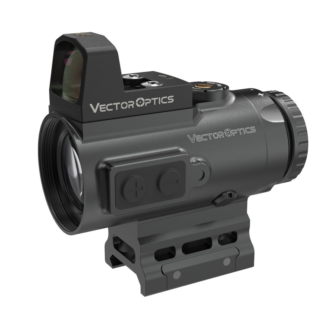Piggyback Red Dot | Paragon 4x Prism Scope BDC Reticle w/ Center Dot ...
