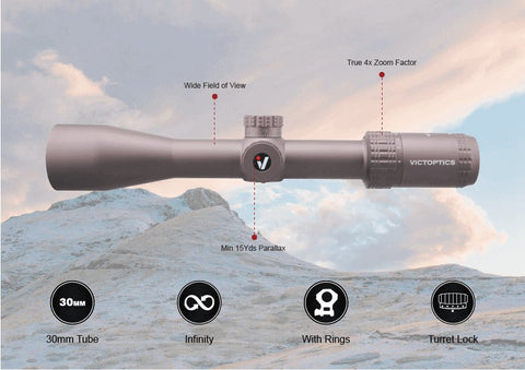 VictOptics S4 4-16x44 SFP Coyote FDE